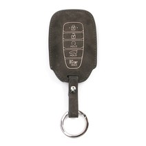 오시에나 세미셀렉티드 자동차 키홀더 키케이스, 차콜브라운, 현대 E  Type