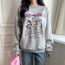 토포에 디자인 프린팅 박시 베이직 맨투맨 cpt11542k2c