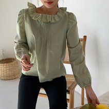 엔비룩 모나핀턱블라우스