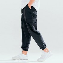 빅사이즈클럽 남성용 아쿠아카고 조거팬츠