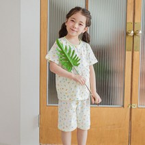 뎀뎀 여아용 해피니스 면모달 3부 내의 상하 세트