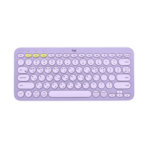 로지텍 K380 멀티 디바이스 블루투스 무선 키보드, 텐키리스, 라벤더 레모네이드, Y-R0056