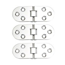 꾸밈홈 180도 반달 접이식 미싱 경첩 실버, 3개