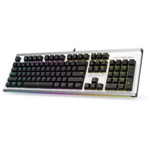 마닉축 RGB 게이밍 기계식 키보드 적축, 화이트, WARP WK-1, 일반형
