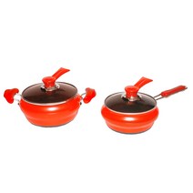 매직골드 항아리 냄비세트 4개, 혼합색상, 양수20cm + 편수18cm + 뚜껑 2종