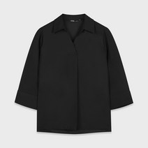 미쏘 반오픈넥 풀오버형 블라우스