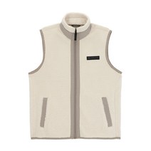 라이프로그 남성용 뽀글이 우븐패치 하이넥 플리스 베스트 MSSFLA65