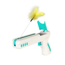 생활홈앤 고양이 깃털총 장난감, 블루, 1개