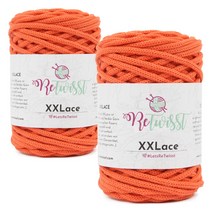 브랜드얀 리트위스트 XX레이스 뜨개실 2p, 5026 오렌지, 65m