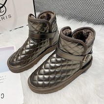 여성용 보온 저상 스노우 부츠 GH35_RD_1050