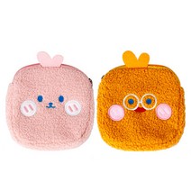 인디케이 뽀글이 파우치 2종 세트