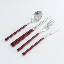 뉴리스 아델라 양식기 고급 스텐 커트러리 4종 2세트, 와인, 숟가락 + 젓가락 + 나이프 + 포크