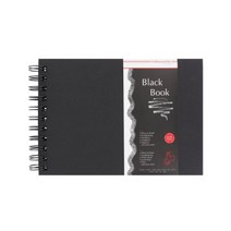 하네뮬레 블랙 스케치북 풍경 250g, A4, 30매