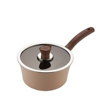 해피콜 이든 편수냄비 IH, 아몬드 베이지, 18cm