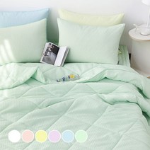 아망떼 포휴즈 시어서커 리플 이불, 애플그린
