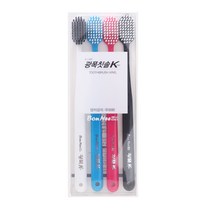 6열 광폭 헤드 칫솔 K 4종 세트, 1세트