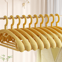 이자벨홈 넓은어깨 논슬립 옷걸이, 옐로우, 10개입