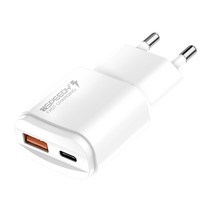 SPEEDY PD + QC 2포트 듀얼 멀티 고속 충전기 20W, 화이트, 1개