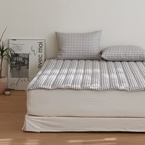 마틸라 디어썸머 시어서커 침대패드, 퓨어체크