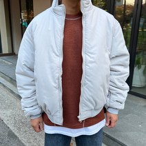 머시따 남성용 오버핏 셔링 도톰한 패딩
