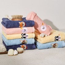 소프트터치 뉴마이독 자수 세면타월 8종 세트 150g 40수 코마사, 색상혼합(랜덤발송), 1세트