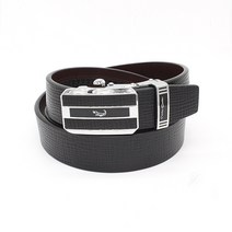 테드브라운 남성용 가죽 악어문양 무늬피 두줄 정장 벨트