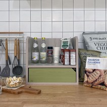 반디 다용도 미니 수납 서랍장 워시1단, 워시 + 그린