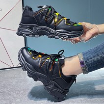 뮤베아 여성용 스트리트 컬러풀 어글리 운동화 WS644