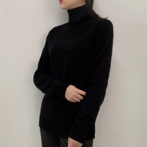 여성용 솜사탕 폴라 니트티