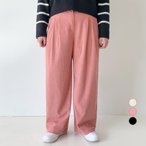 102102 여성용 코듀로이 뒷밴딩 와이드 팬츠