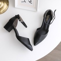 멜팅나인 여성용 TA사이드오픈 깔창 메리제인 펌프스 5cm