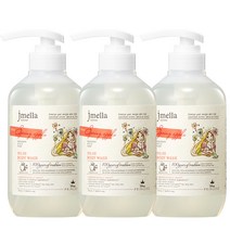 제이멜라 인 프랑스 디즈니 스프링 애플 바디 워시 과일향, 3개, 500ml