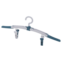 다기능 접는 건조 멀티 옷걸이, 노르딕 블루, 1개입