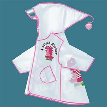 조이멀티 아동용 반투명 다이노 캡모자 레인코트