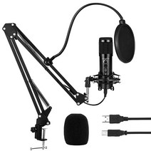 하우롱 USB 전원 유선 방송용 마이크 패키지, MF F500