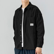 남성용 MA 투포켓 라벨 셔츠