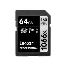 렉사 Professional 1066X SDXC UHS-I Cards, 64GB