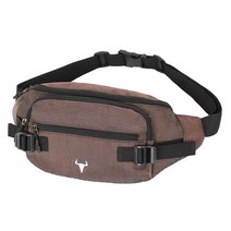 블루마운트 생활방수 등산용 힙색 CPZ3-71YJ, 와인레드