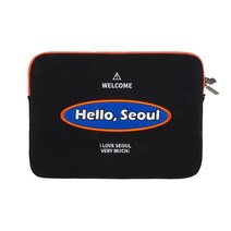 샤론6 아이패드 노트북 태블릿 파우치, 헬로우 서울