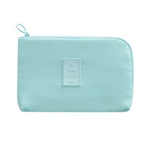 다해유 멀티 수납 아웃도어 여행 전자 디지털 가방, 민트, 1개