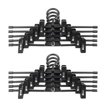 생활공식 논슬립 고급형 바지걸이, 10개, 블랙