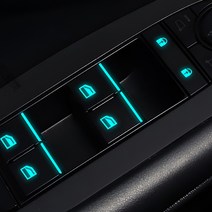 오토크루 차랑용 도어버튼 식별 야광 스티커 AC-D03, 루미너스블루, 4개
