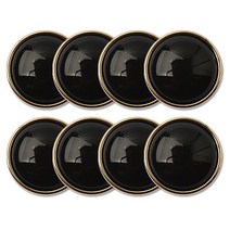 금속 캘리 콤비 단추 23mm, 블랙G, 8개
