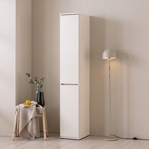 에몬스홈 잇츠 틈새 수납장 300 방문설치, 화이트 + 오크