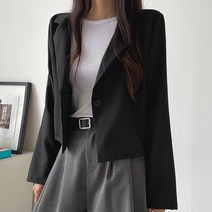 여성용 크롭 싱글 자켓 66006