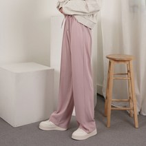 디어로라 여성용 핀턱 올시즌 데일리 밴딩 팬츠