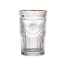 로맨틱 골드라인 유리컵 360ml, 혼합색상, 1개