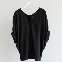 피핀 트위스트 라인 페미닌 블라우스 49087