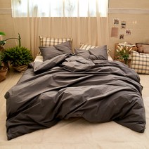 심플럭스 밀크 60수 고밀도순면 호텔 이불커버, 미드나잇