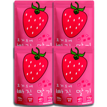 요거트에 빠진 딸기 과자 18g, 4개, 딸기 + 요거트 혼합맛